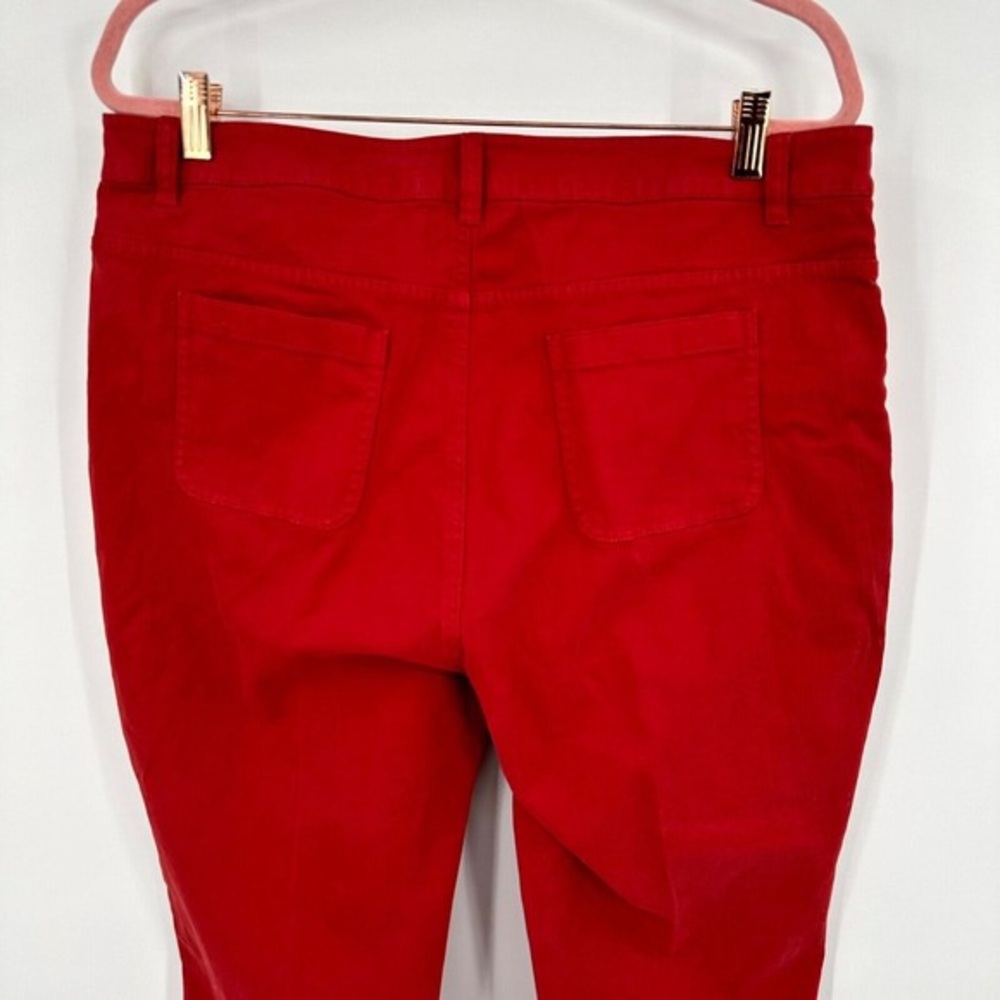 Men's Red Slim Fit Jeans - Picture 3 of 4